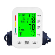 Monitor digital de presión arterial de brazo RAK269 con pantalla retroiluminada y botones físicos