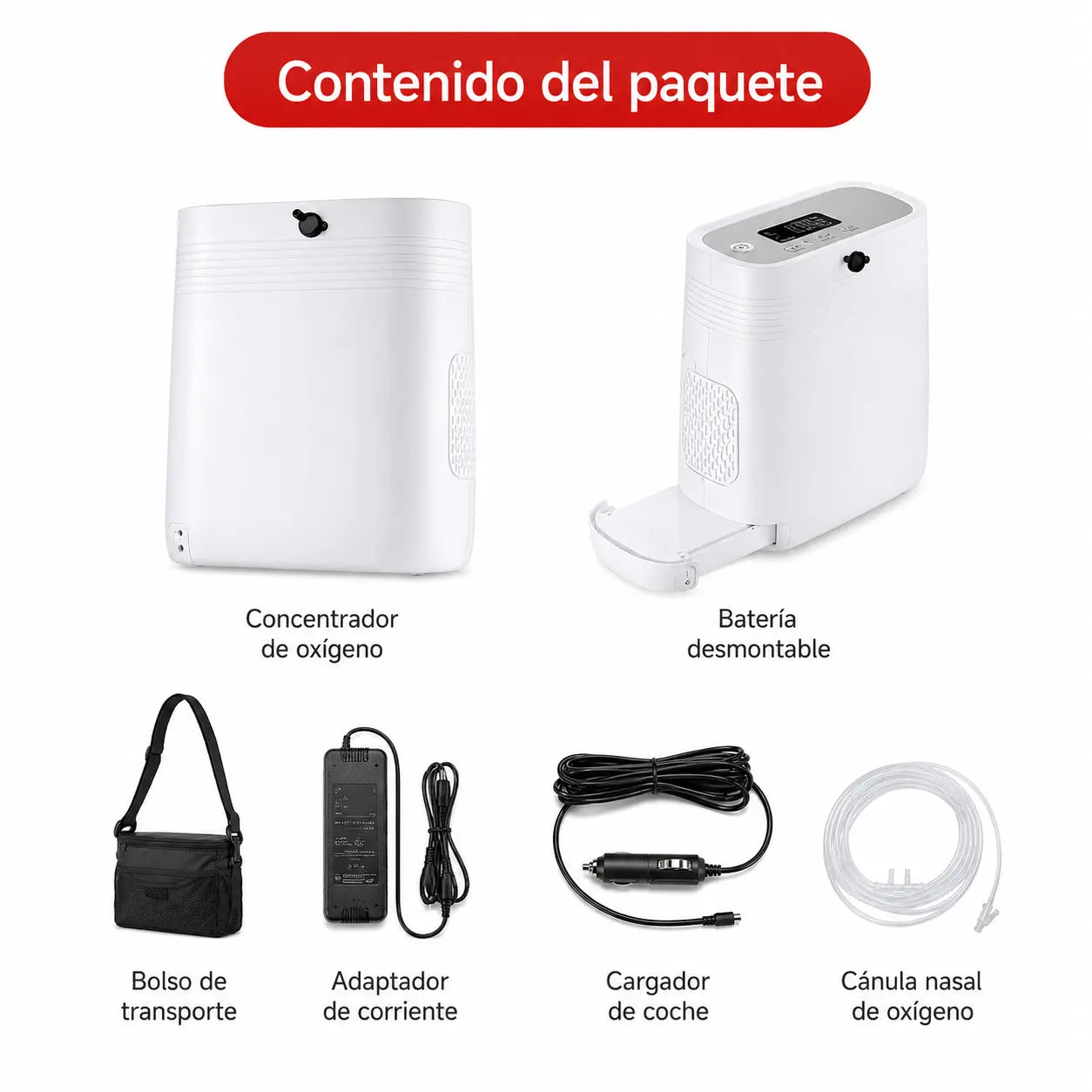 Concentrador de Oxígeno Portátil YK1001S