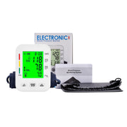 Monitor digital de presión arterial de brazo RAK269 con pantalla retroiluminada y botones físicos